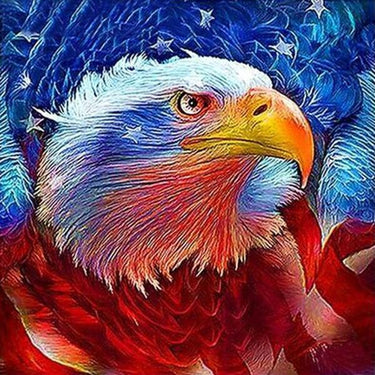 Eagle Red Diamond Painting Kit - DIY
